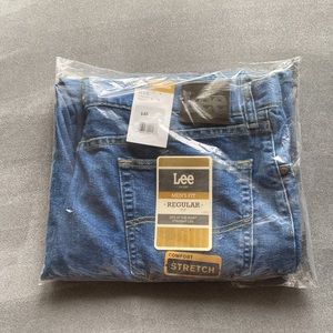 NEW Men's Lee Regular Fit Straight Leg Jeans 42x30